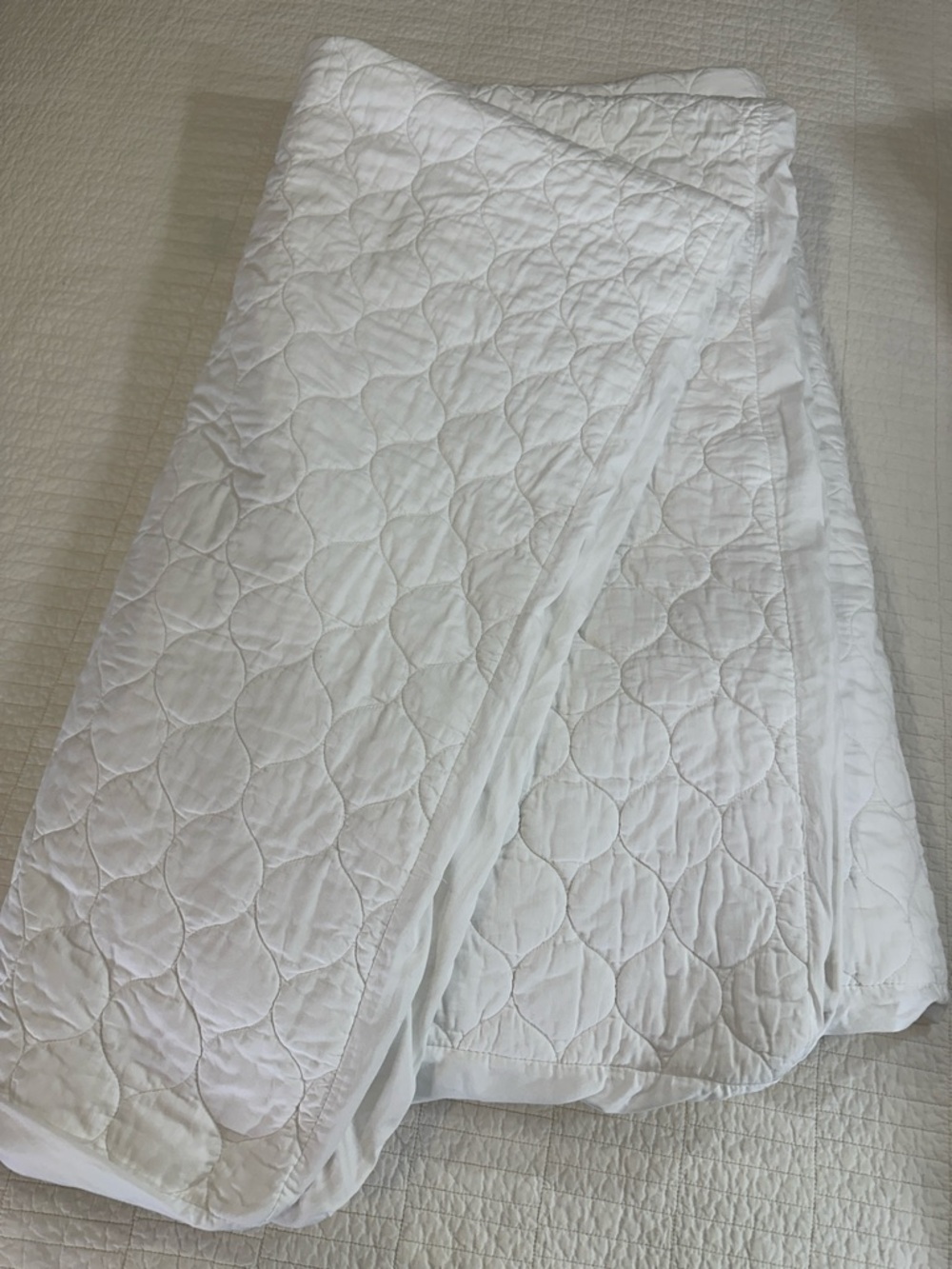 Whisper Organics King Mattress Pad Organic Cotton Quilted Protector Soft - Picture 6 of 8